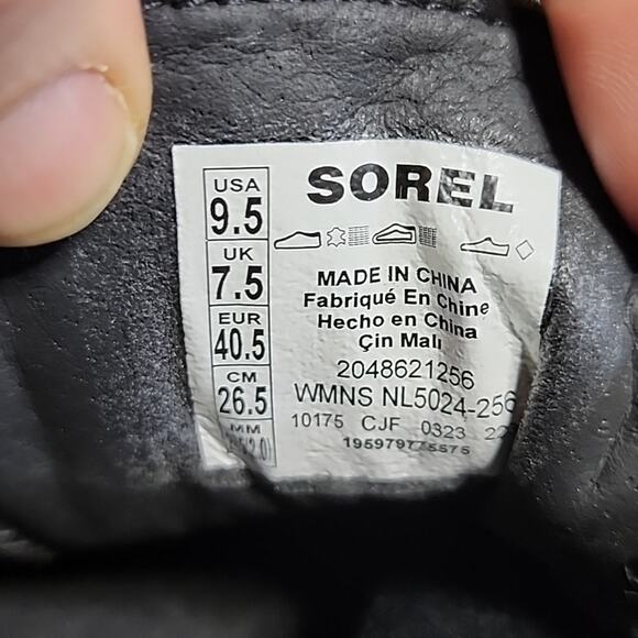 Sorel Evie II NW Lace Up Ankle Wedge Booties Womens 9.5 NEW - Picture 13 of 13